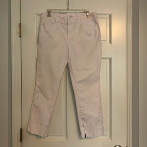 Ann Taylor Loft White Cropped